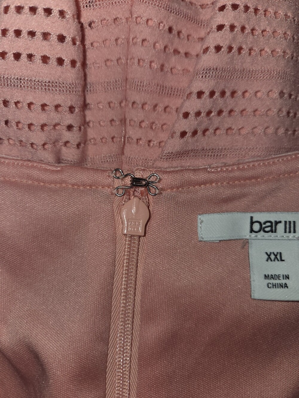 Bar III Pink Eyelet Detail Dress - XXL